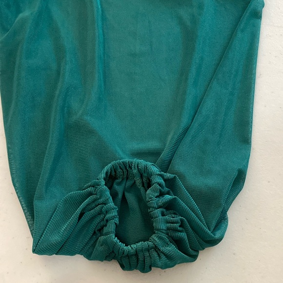 Amazon women's elegant puff sleeve, Square neck, XXL mesh bodycon mini dress - Picture 6 of 10